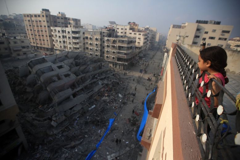 Israeli-Military-Strikes-Nearly-30-Gaza-City-Buildings-Amid-High-Tensions-as-U.S.-Diplomat-Visits